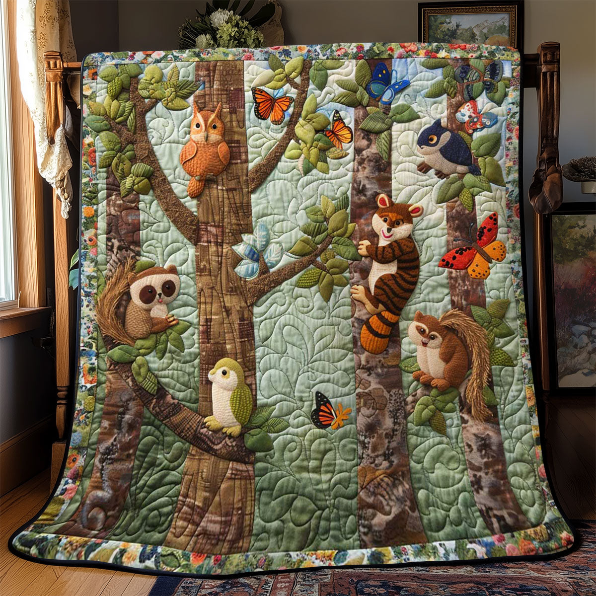 Deep Woods Fellowship Quilt Blanket Throw Blankets For Couch Meaningful Gifts For Mom From Daughter