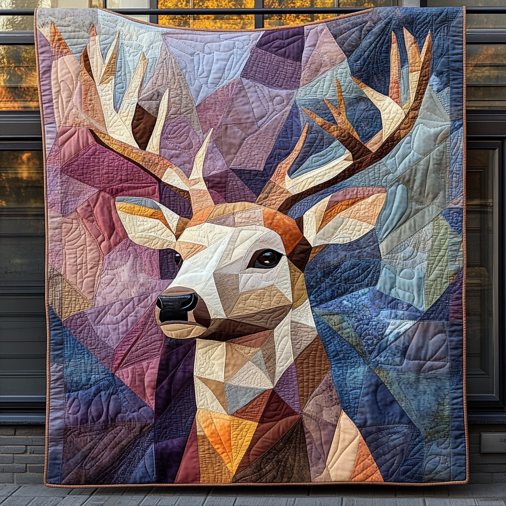 Deer Fabric Quilted Blanket Gifts For Deer Lovers