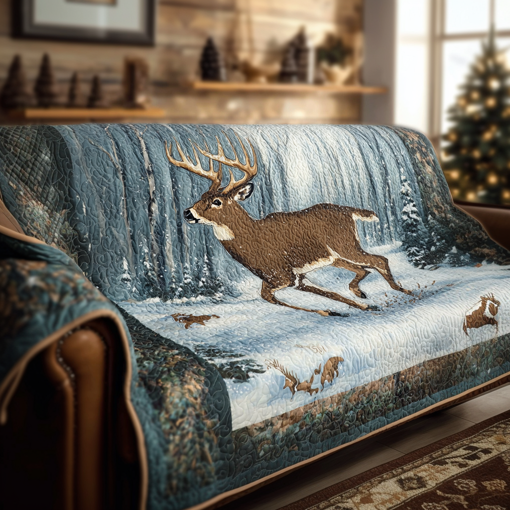 Deer Glory Quilted Sofa Cover Sofa Seat Covers Christmas Gifts For A Deer Hunter