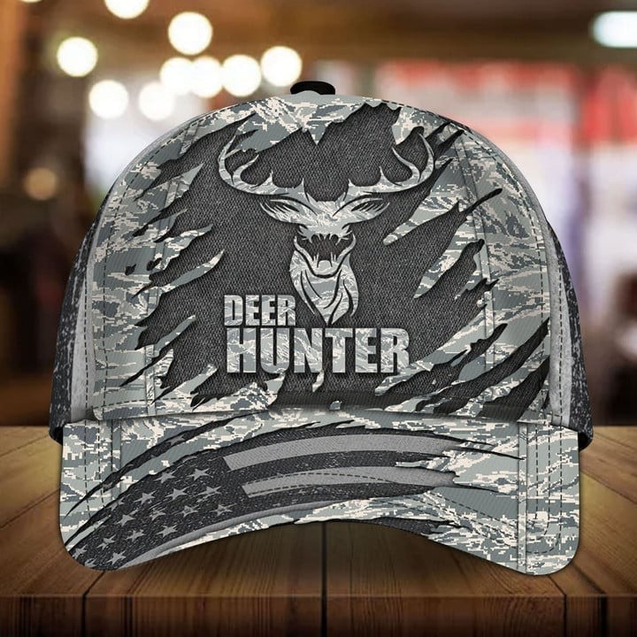 Deer Hunter Air Force Camo Cap Perfect Gift For Friends and Husband and Dad on Veterans Day