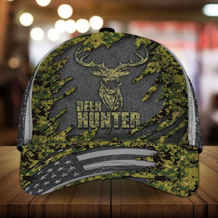 Deer Hunter Coast Guard Camo Cap Perfect Gift For Friends and Husband and Dad on Veterans Day