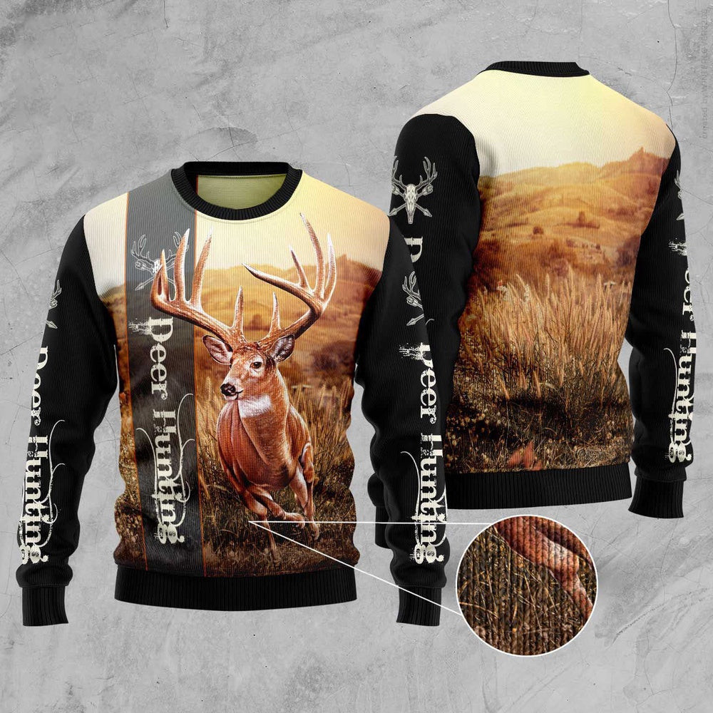 Deer Hunting Ugly Christmas Sweater Funny Ugly Christmas Sweater Xmas Gifts