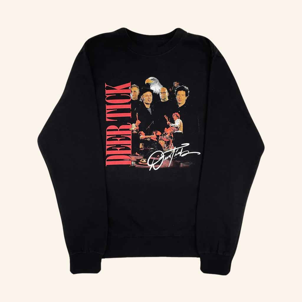 Deer Tick Merch Bootleg Black Sweatshirt Husband Christmas Gift Ideas Deer Tick Merch Bootleg Black Sweatshirt Husband Christmas Gift Ideas