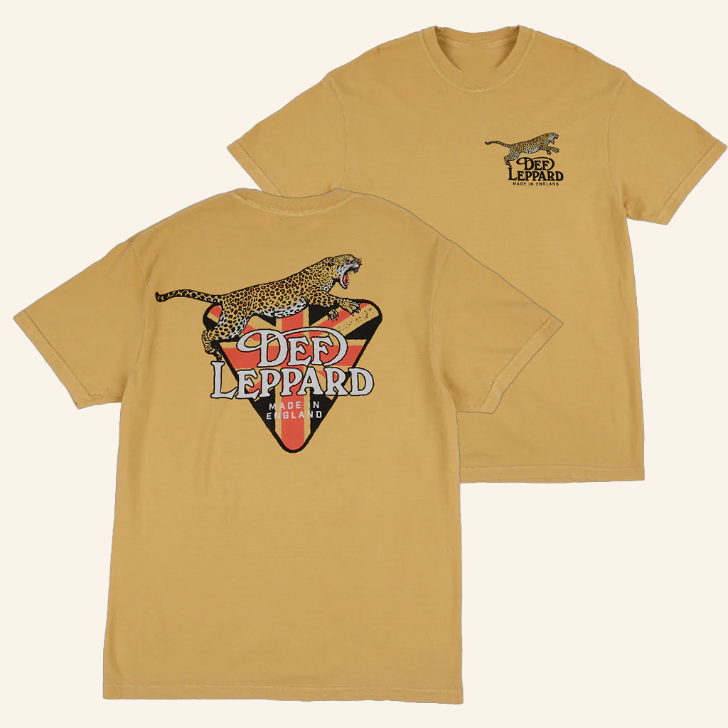 Def Jam Merch Made In England Leopard T-Shirt Xmas Presents For Him