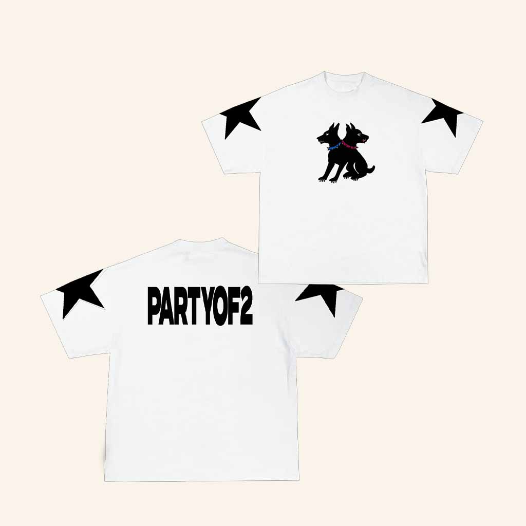Def Jam Merch Partyof2 White T-Shirt Gift Ideas For Music Lovers Def Jam Merch Partyof2 White T-Shirt Gift Ideas For Music Lovers