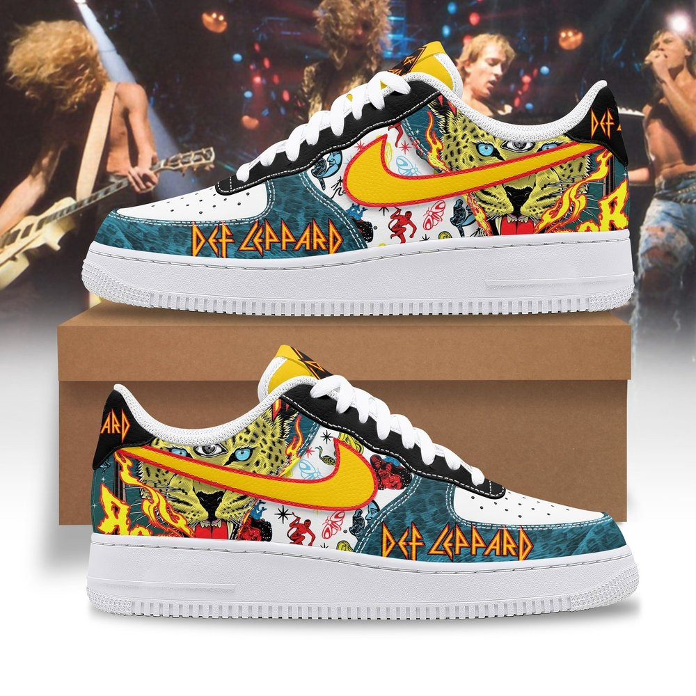 Def Leppard Concert Tour Sneaker Air Force 1 Def Leppard Merch Best Gift For Fans