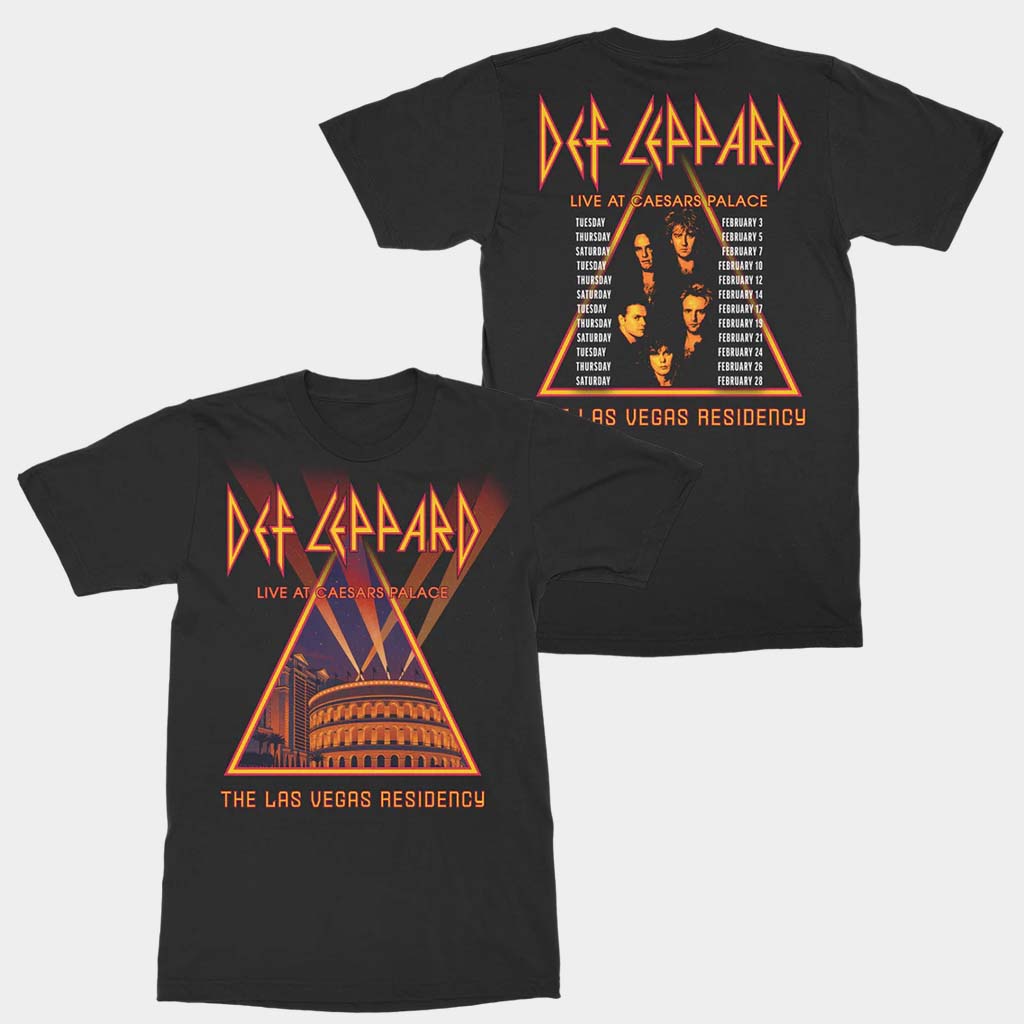 Def Leppard Merch The Las Vegas Residency 2026 T-Shirt Gifts For Rock Band Fans