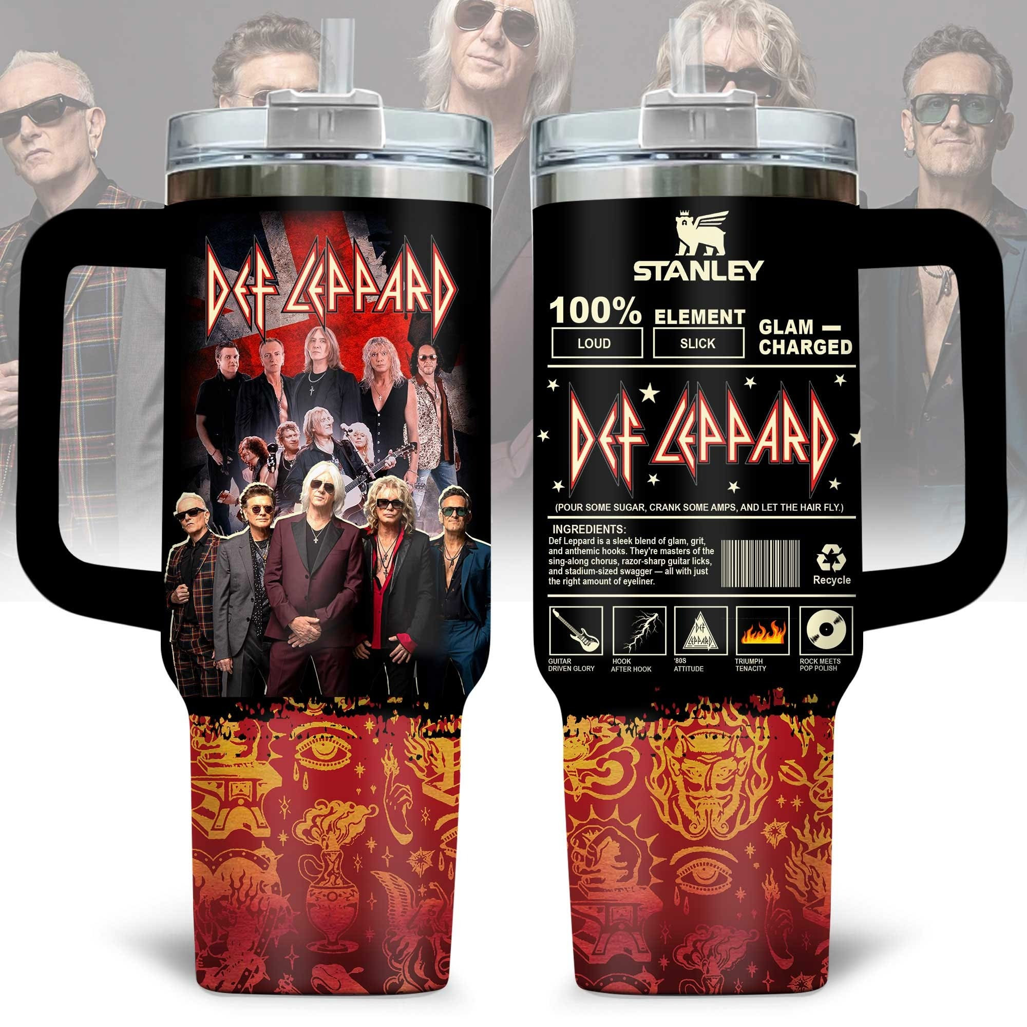 Def Leppard Tumbler Merchandise Def Leppard Fan Merch Items Gifts For Fans