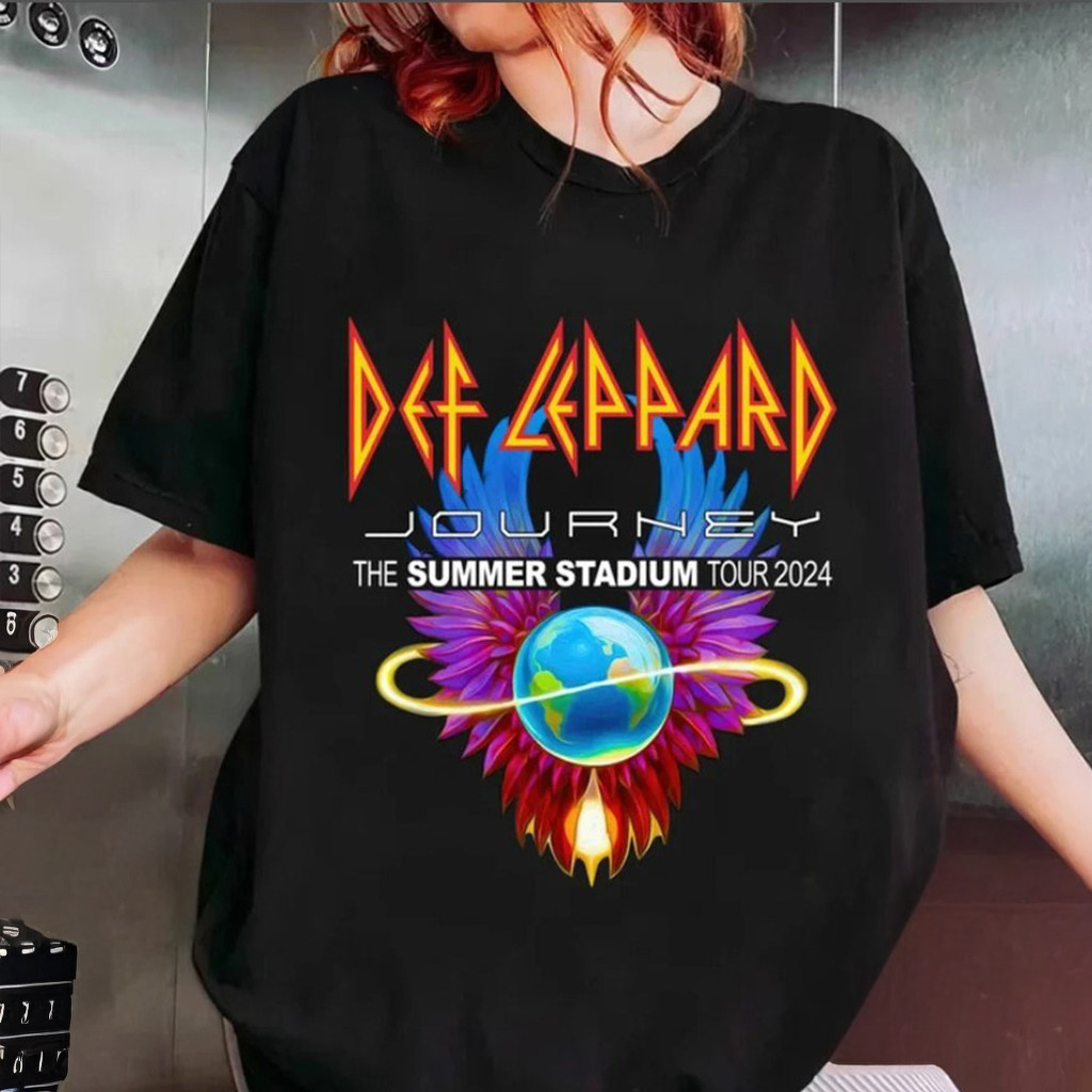Def Leppard With Journey Summer Stadium Tour Shirt Gift Ideas For Rock Music Lovers Def Leppard With Journey Summer Stadium Tour Shirt Gift Ideas For Rock Music Lovers