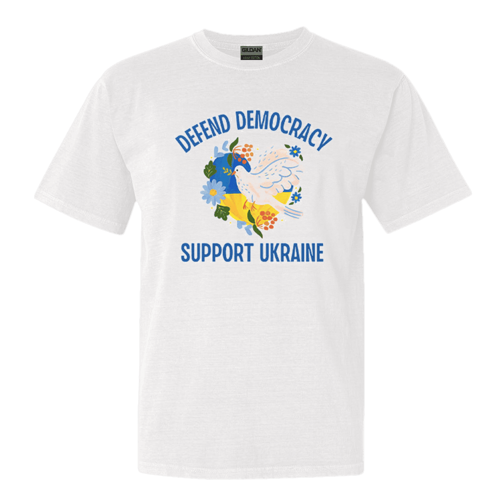 Defend Democracy Support Ukraine T-Shirt I Stand With Ukraine Shirt Gifts For Dad Defend Democracy Support Ukraine T-Shirt I Stand With Ukraine Shirt Gifts For Dad