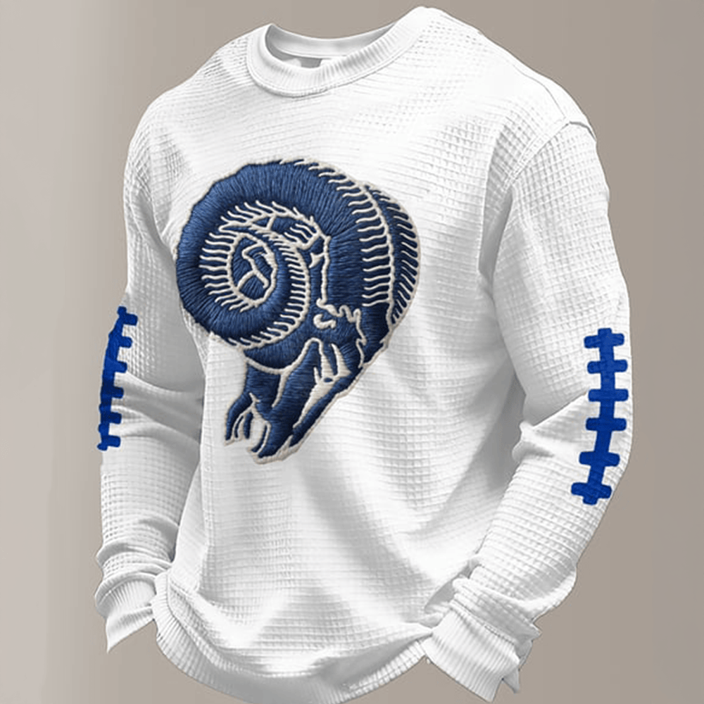 Defend The Horns Football Long Sleeve Shirt Los Angeles Rams Apparel Football Fan Gear