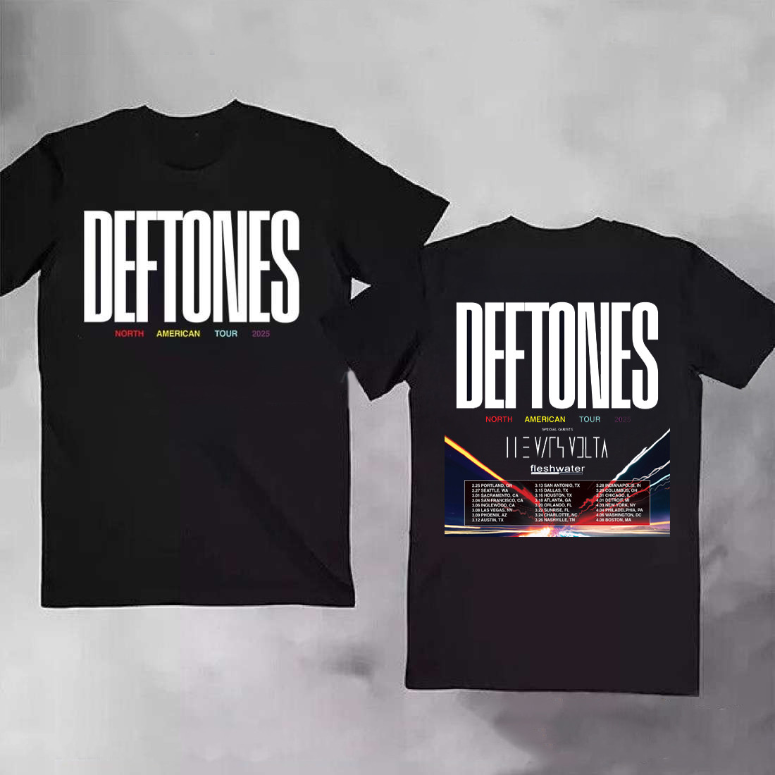 Deftones 2025 Tour T-Shirt Deftones 2025 Tour Merch Apparel Gifts For Fans