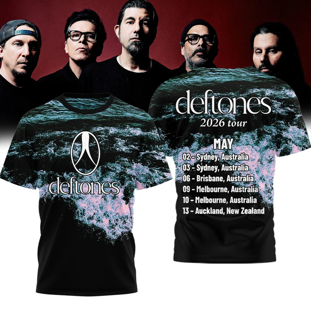 Deftones Australia Tour 2026 Shirt Deftones Merch Gifts For Fans Deftones Australia Tour 2026 Shirt Deftones Merch Gifts For Fans