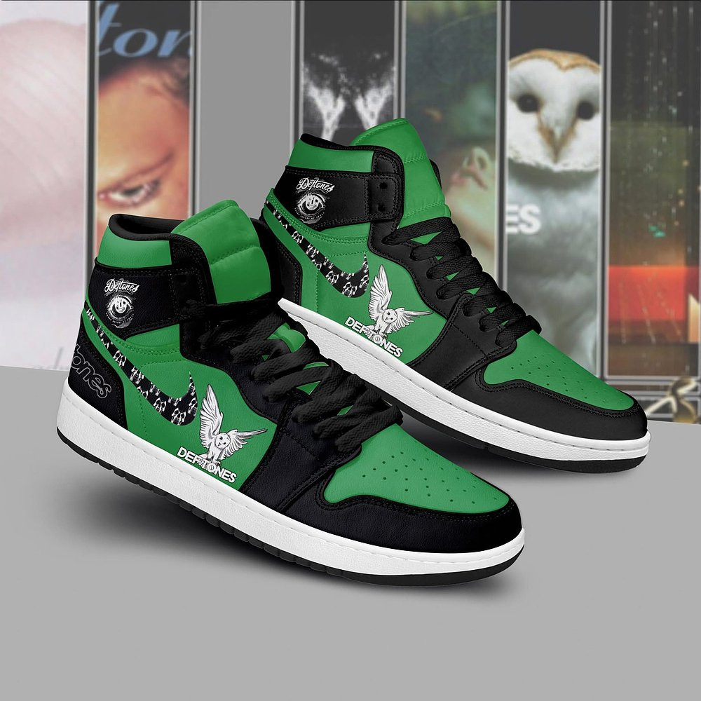 Deftones Creep Across My Skull Black Green Air Jordan Sneakers Best Music Fans Gift