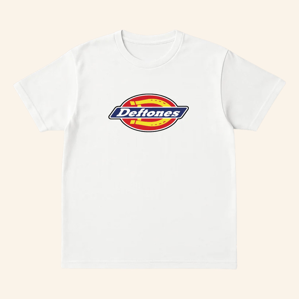 Deftones Dickies Merch Deftones x Dickie White T-Shirt Xmas Gifts For Friends