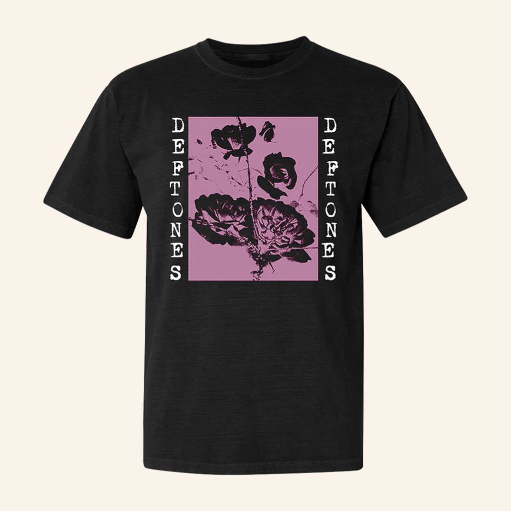 Deftones Dickies Merch Flowers T-Shirt Xmas Gifts For Girlfriend