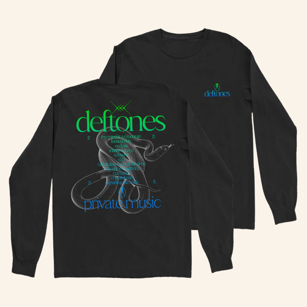 Deftones Dickies Merch Private Music Tracklist Long Sleeve T-Shirt Gifts For Music Fans Deftones Dickies Merch Private Music Tracklist Long Sleeve T-Shirt Gifts For Music Fans