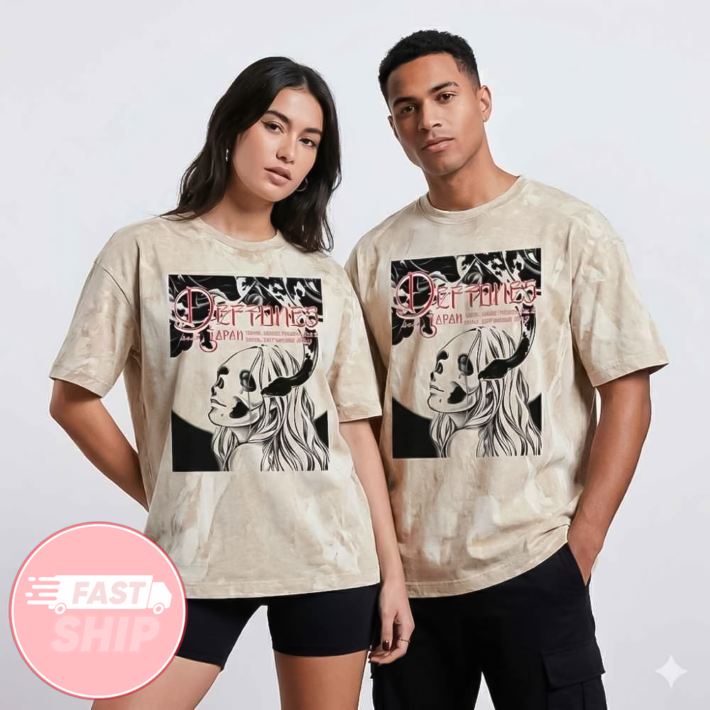 Deftones Japan Tour 2026 Headline Private Music Album May 18-19 2026 At Tokyo And Osaka Event Washed T-Shirt