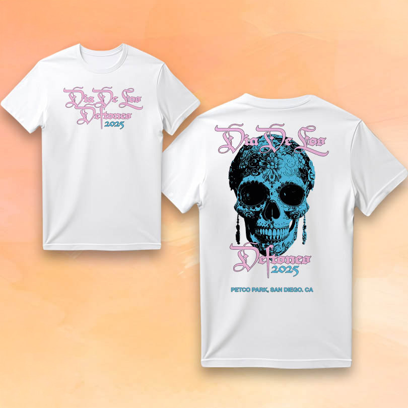 Deftones Merch Blue DDLD Skull T-Shirt Unique Gifts For Music Lovers Deftones Merch Blue DDLD Skull T-Shirt Unique Gifts For Music Lovers