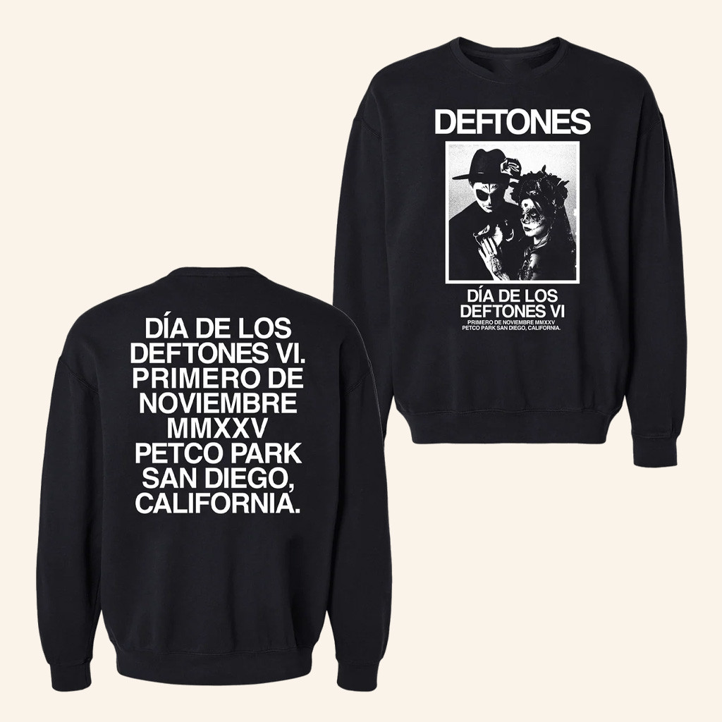 Deftones Merch DDLD Lovers Crewneck Sweatshirt Christmas Presents For Him
