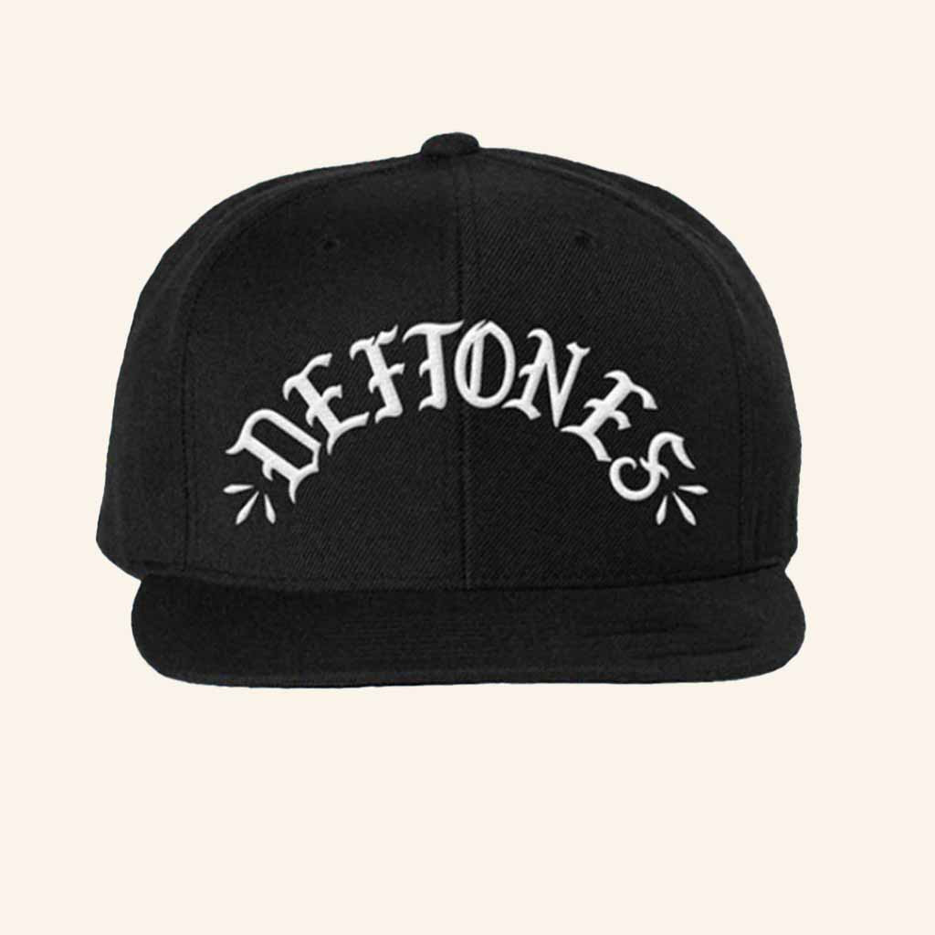 Deftones Merch Deftones Arch Logo Embroidered Snapback Hat Gifts For Music Fans Deftones Merch Deftones Arch Logo Embroidered Snapback Hat Gifts For Music Fans