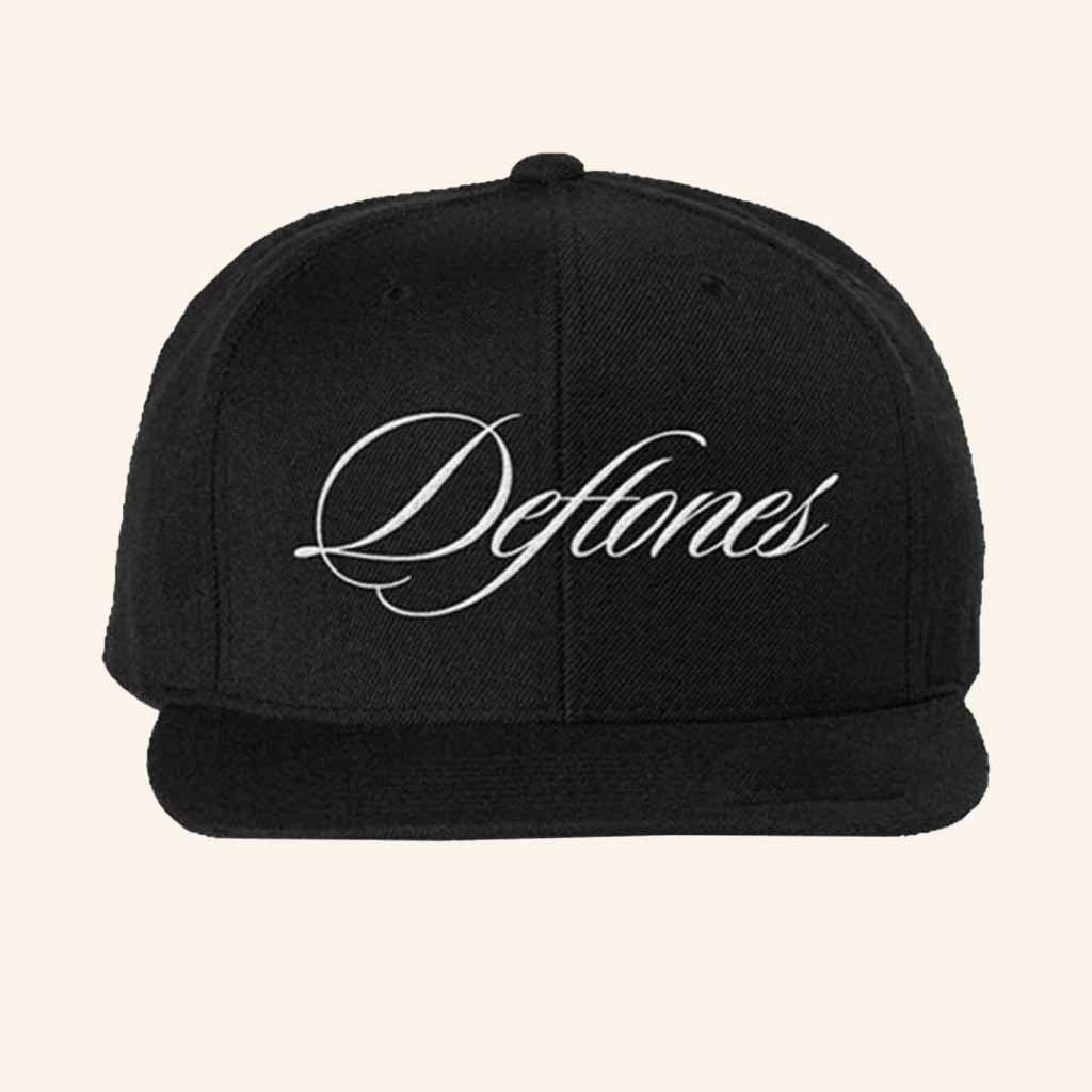 Deftones Merch Deftones Script Logo Snapback Hat Gift Ideas For Music Lovers Deftones Merch Deftones Script Logo Snapback Hat Gift Ideas For Music Lovers