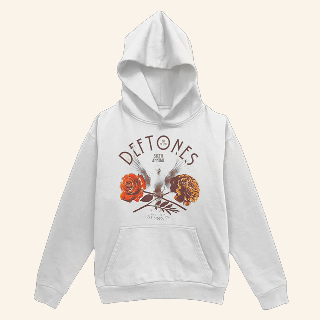 Deftones Merch Floral Dove Hoodie Christmas Presents For Daughter Deftones Merch Floral Dove Hoodie Christmas Presents For Daughter
