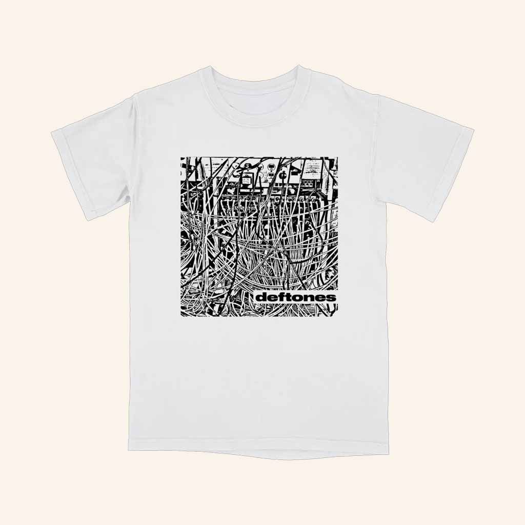 Deftones Merch Wires White T-Shirt Birthday Gifts For Music Lovers Deftones Merch Wires White T-Shirt Birthday Gifts For Music Lovers