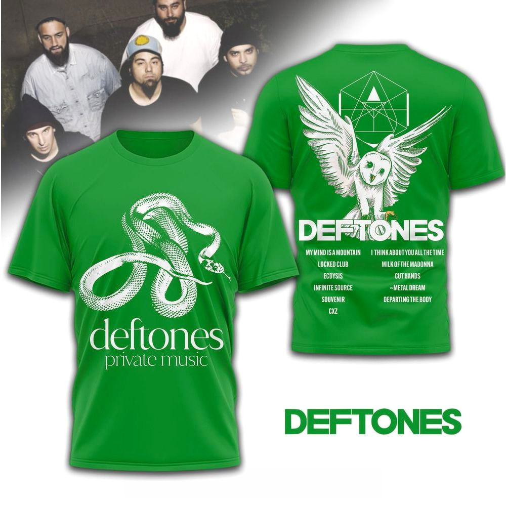 Deftones Private Music T-Shirt Deftones Merch Unique Gifts For Music Lovers