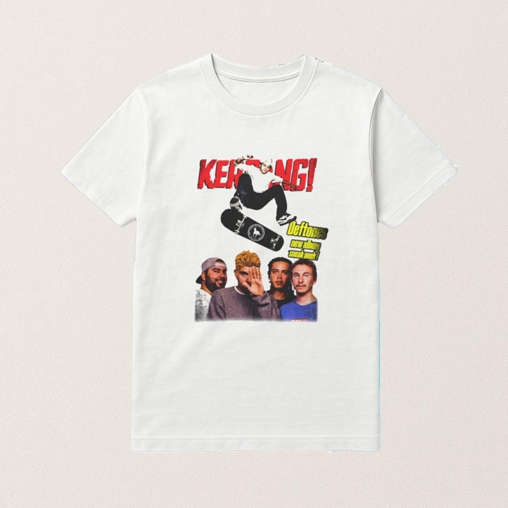 Deftones Skateboard Vintage Shirt Kerrang T-Shirt Deftones Merch Gifts For Band Lovers