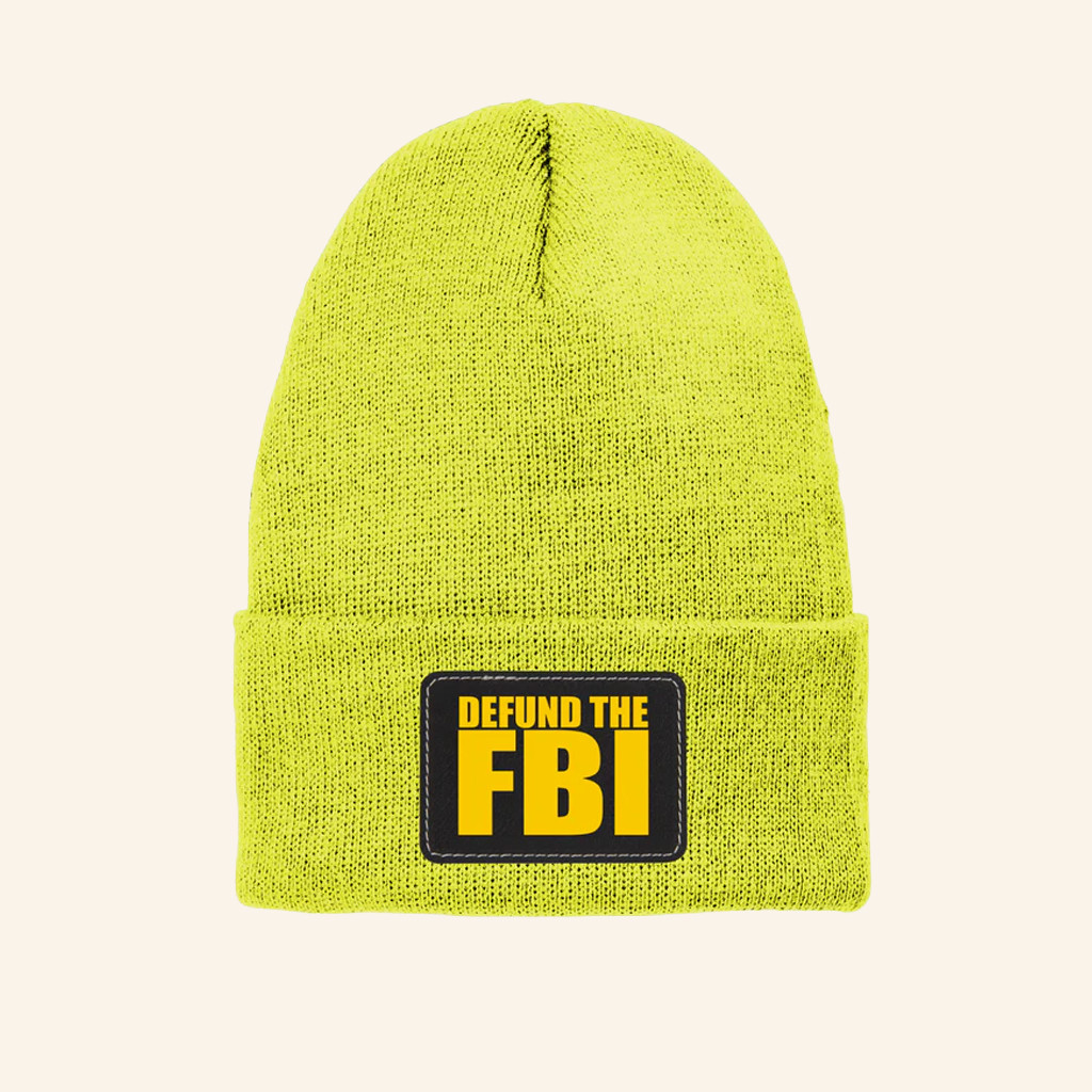 Defund The FBI Beanie Political Statement Beanie Anti Democrat Gifts