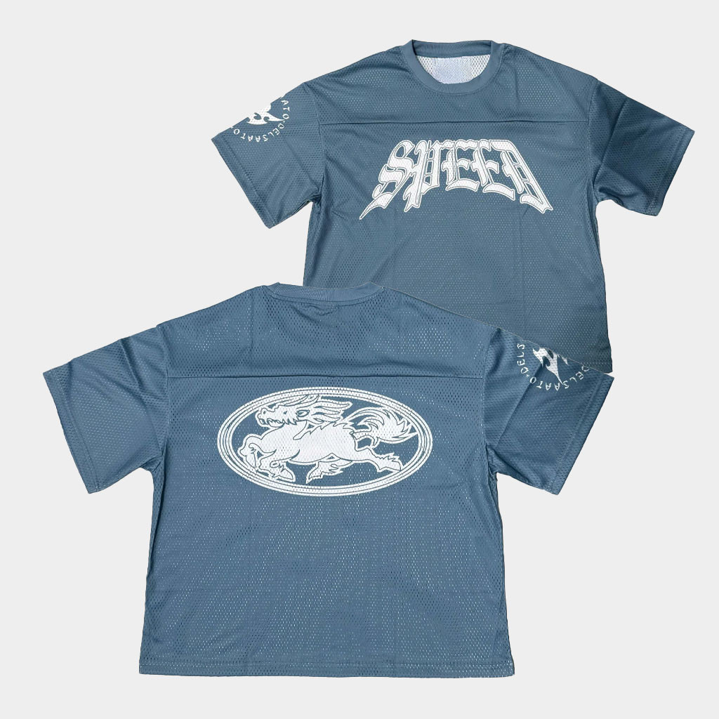 Del Saato Merch Gang Called Speed Speed Blue Mesh Jersey Gifts For Speed Fans-1