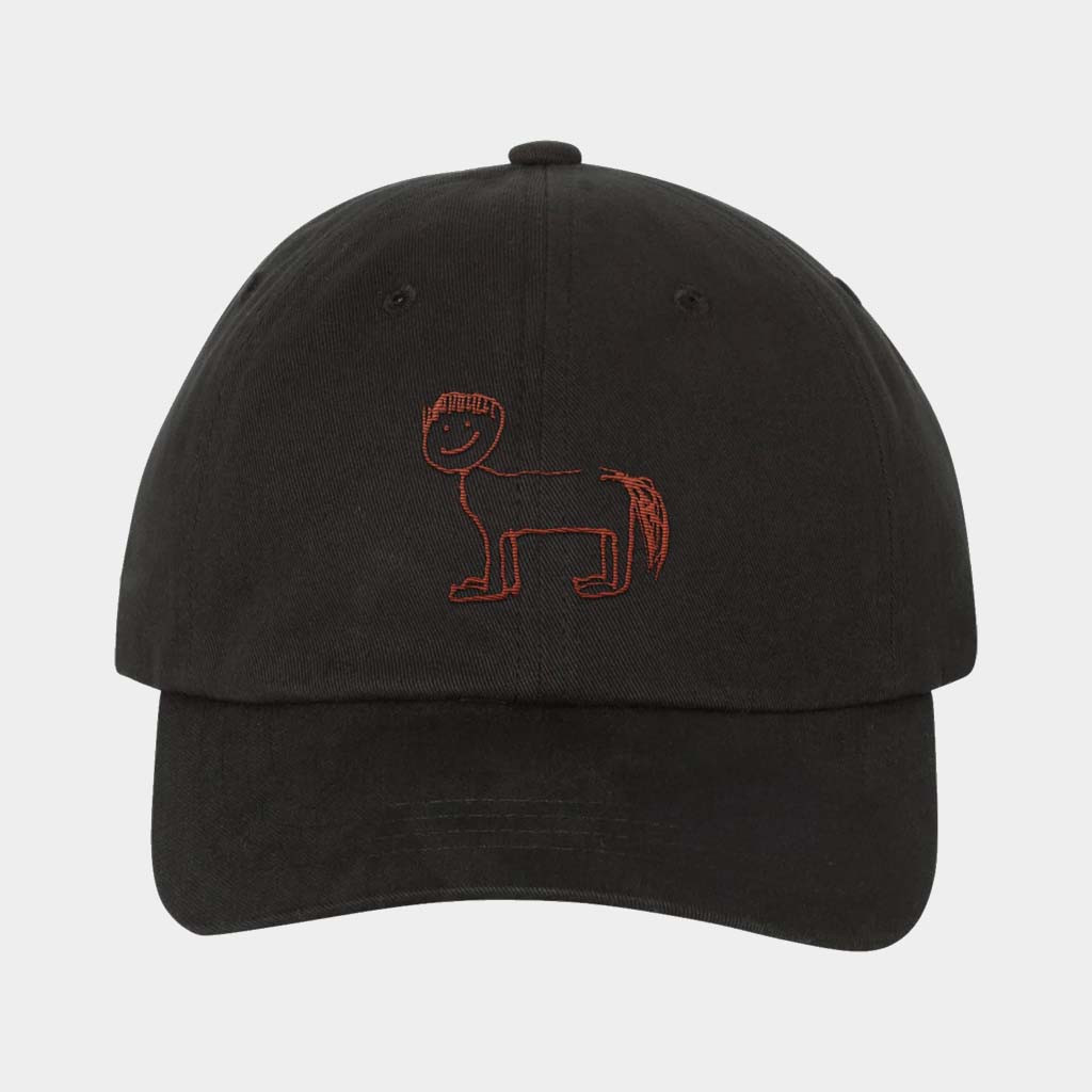 Del Water Gap Merch Horse With Bowl Cut Embroidered Hat Gifts For Brother