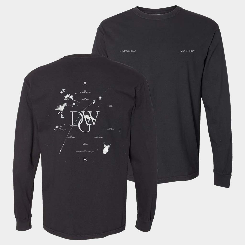 Del Water Gap Merch IMYA And IHLY Tracklist Long Sleeve T-Shirt Birthday Gifts For Music Lovers
