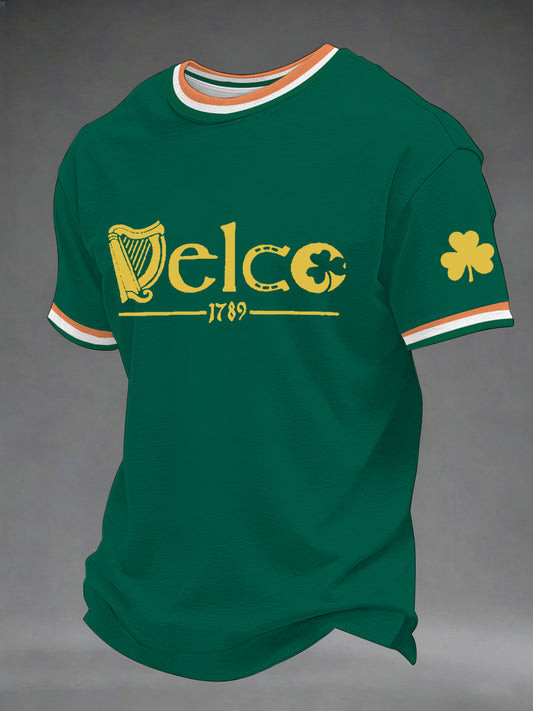 Delco Irish Heritage Graphic T-Shirt St Patricks Day Outfit Irish Pride Gift For Him