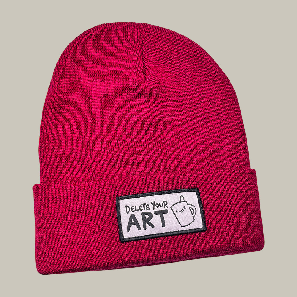 Delete Your Art Drawfee Beanie Streetwear Drawfee Merch Unique Gift For Mother