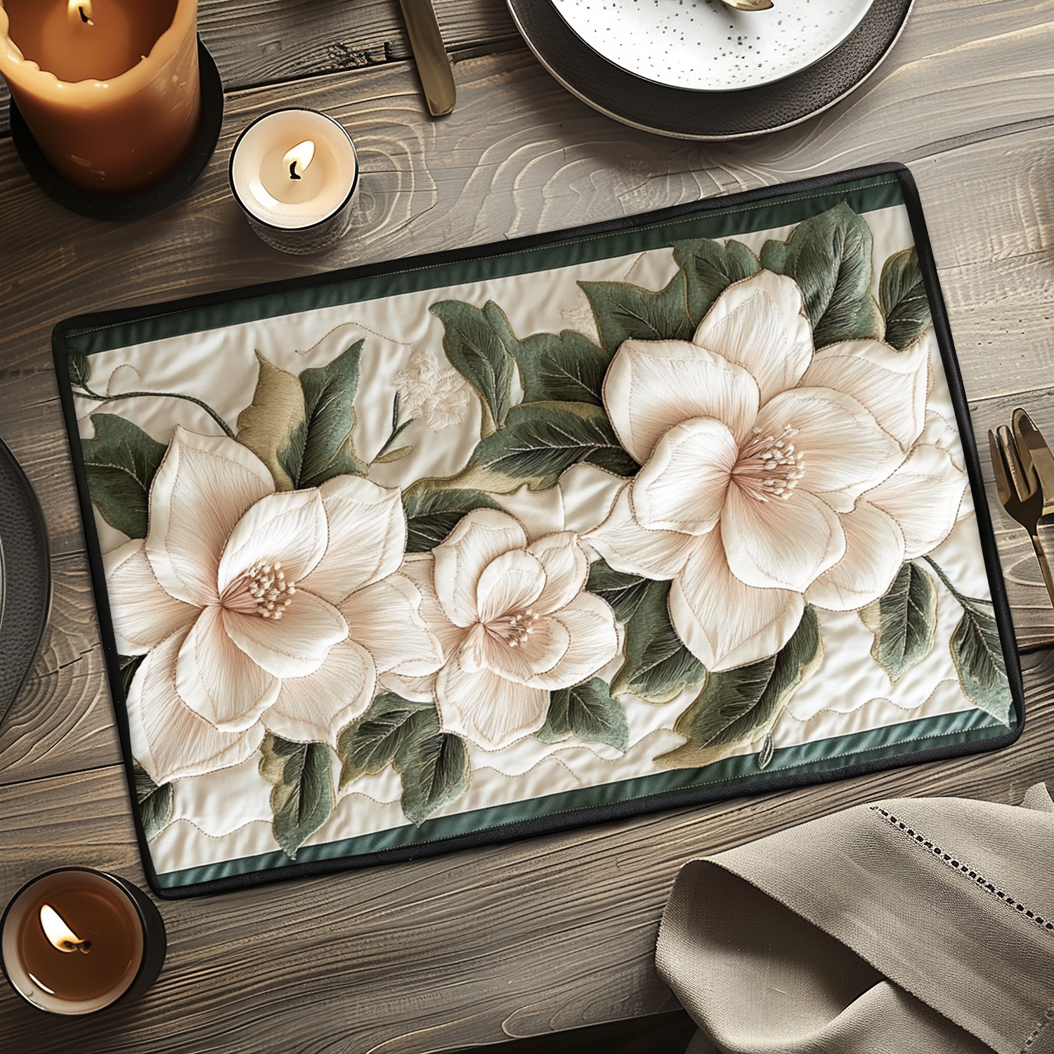 Delicate Bloom Quilted Place Mat Dining Room Decor To My Daughter Sunflower Blanket