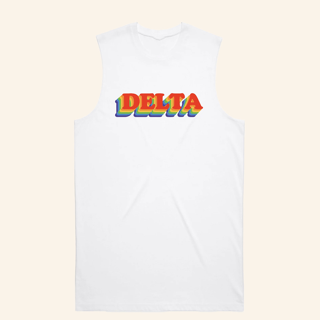 Delta Goodrem Merch Delta Rainbow Logo Tank Top Gifts Ideas For Best Friends Delta Goodrem Merch Delta Rainbow Logo Tank Top Gifts Ideas For Best Friends