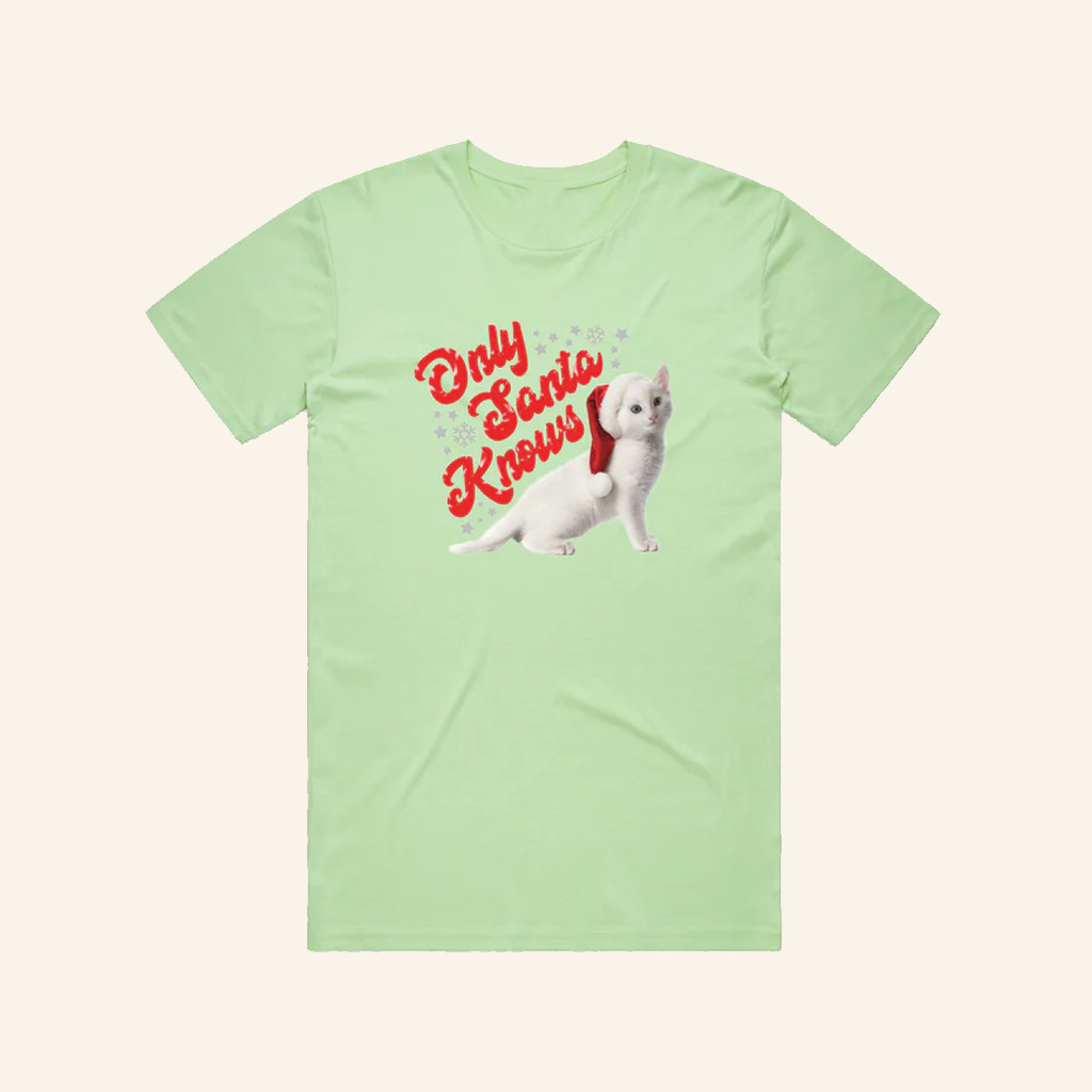 Delta Goodrem Merch Only Santa Knows Cat T-Shirt Christmas Present For Her Delta Goodrem Merch Only Santa Knows Cat T-Shirt Christmas Present For Her