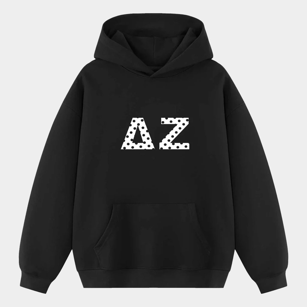 Delta Zeta Merch Spot On Printed Sorority Hoodie Birthday Gift For Girlfriend-1 Delta Zeta Merch Spot On Printed Sorority Hoodie Birthday Gift For Girlfriend-1