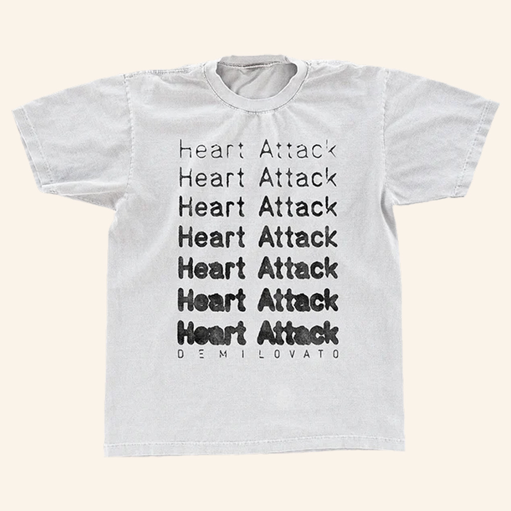 Demi Lovato Merch Heart Attack Anniversary T-Shirt Music Gift Ideas For Guys