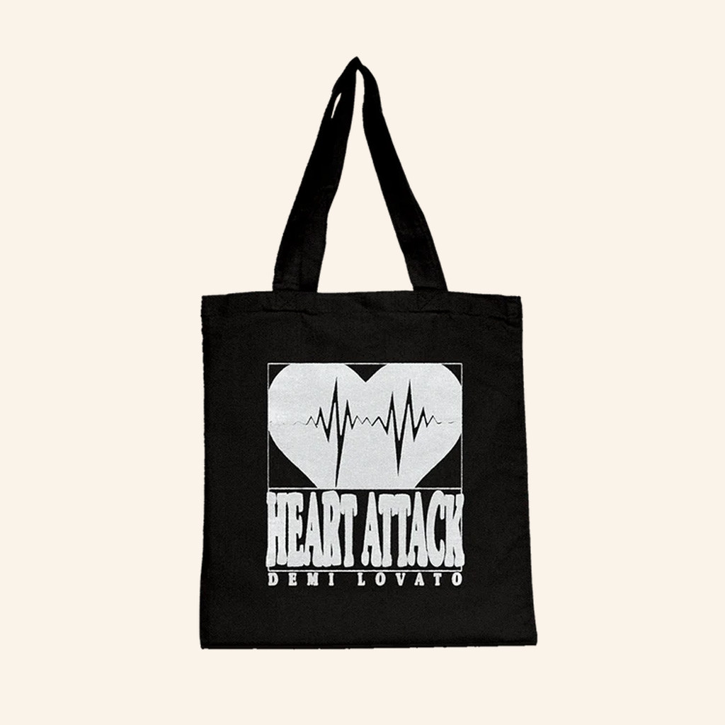 Demi Lovato Merch Heart Attack Anniversary Tote Bag Unique Gifts For Music Lovers Demi Lovato Merch Heart Attack Anniversary Tote Bag Unique Gifts For Music Lovers