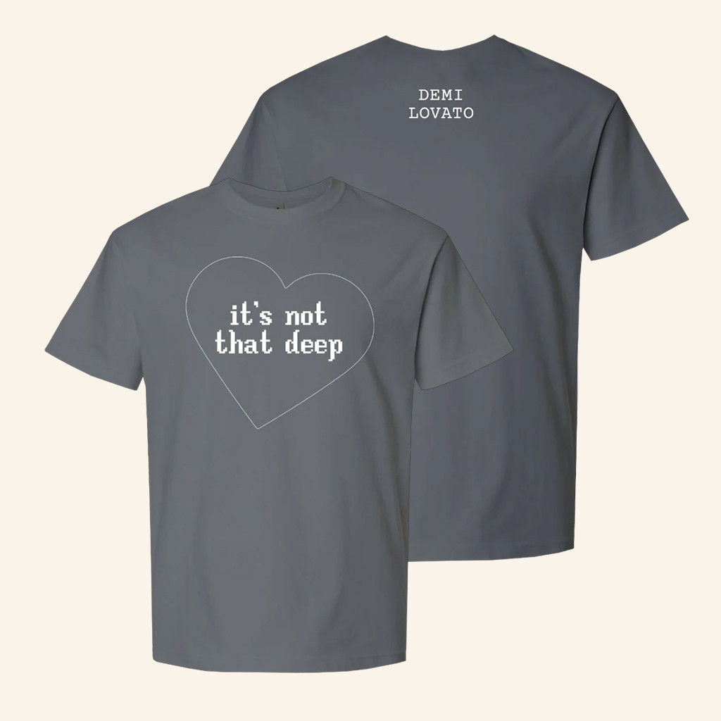 Demi Lovato Merch It's Not That Deep Album T-Shirt Xmas Gifts For Her