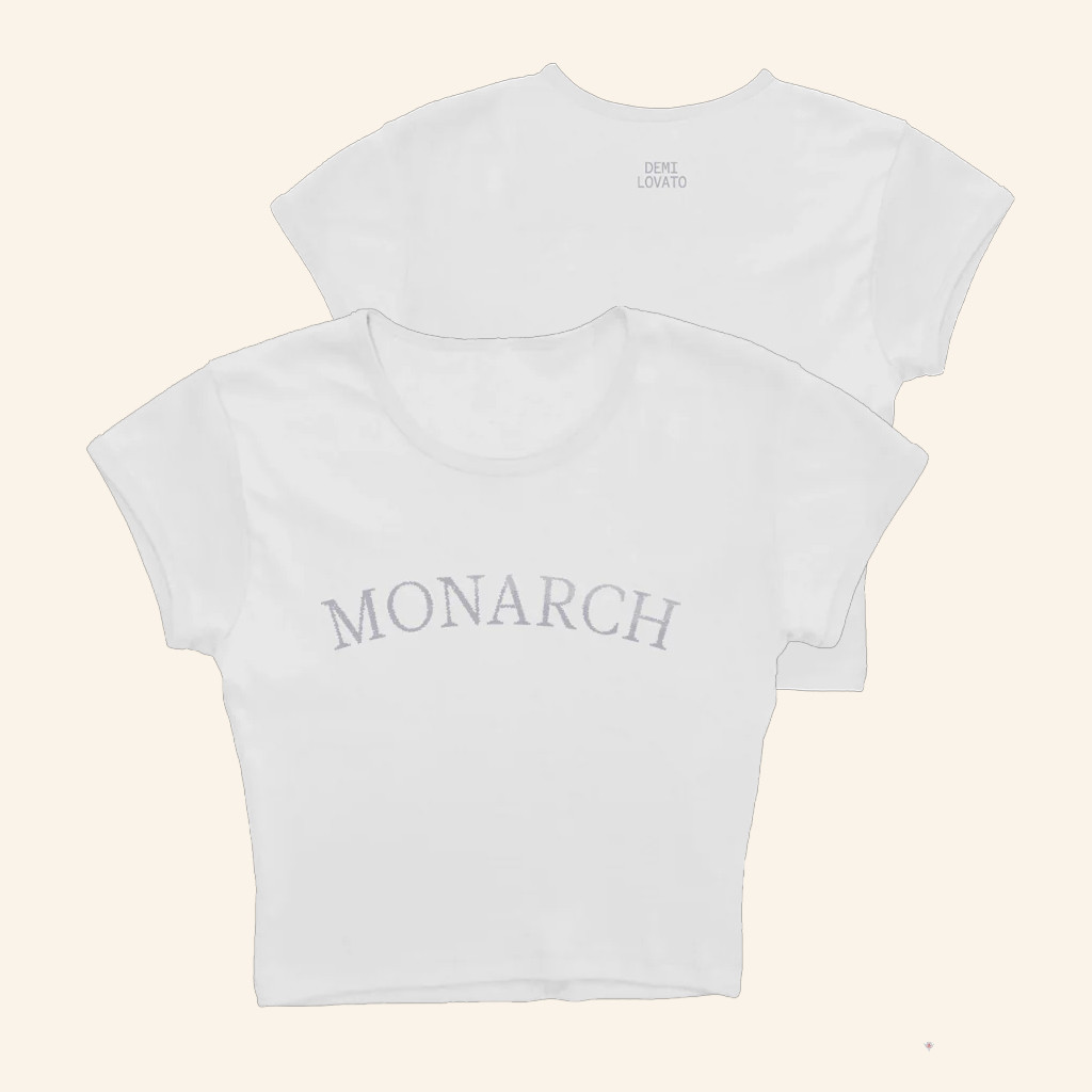 Demi Lovato Merch Monarch Cropped Shirt Gift Ideas For Music Lovers