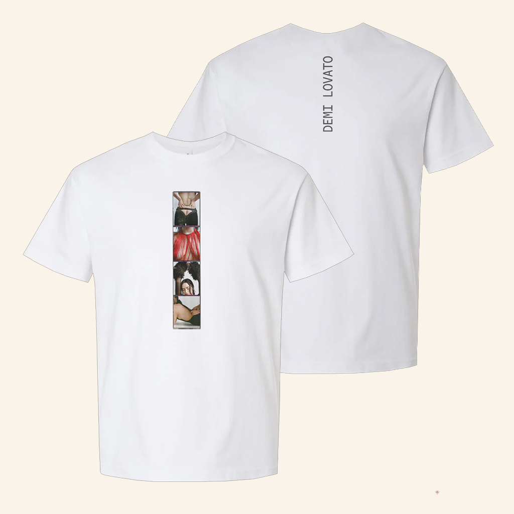 Demi Lovato Merch Photostrip White T-Shirt Best Gifts For Music Lovers