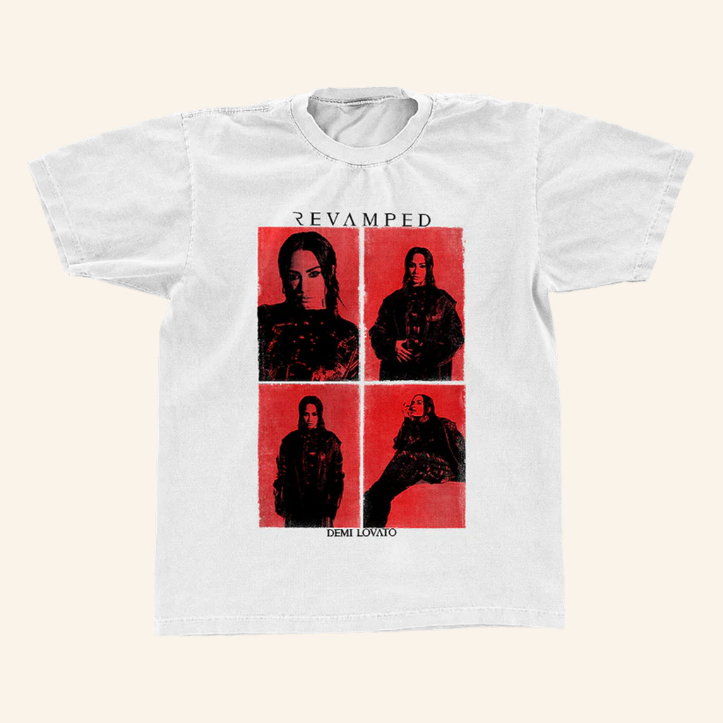 Demi Lovato Merch Revamped White T-Shirt Unique Gifts For Music Lovers