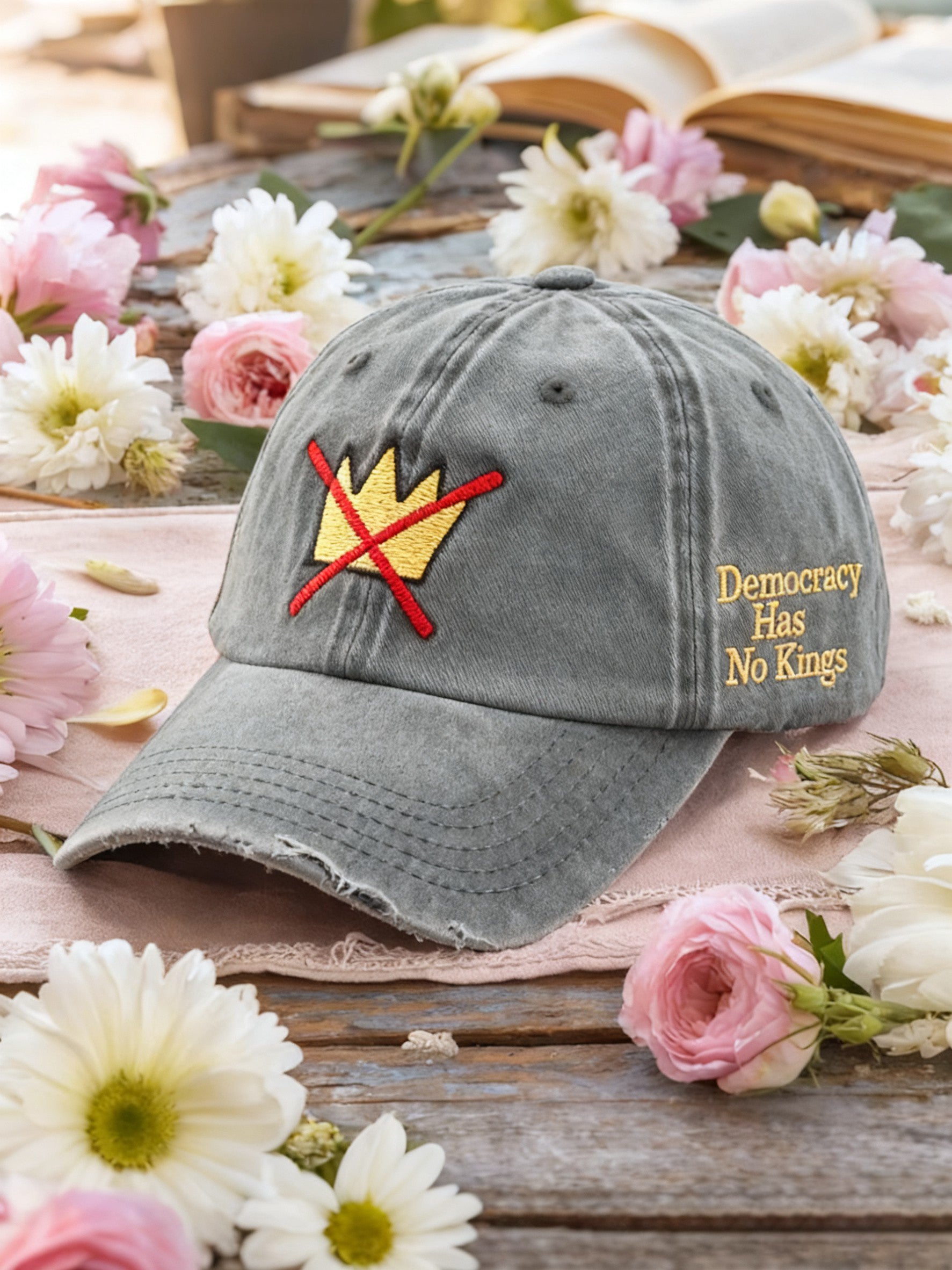 Democracy Has No Kings Cap No Kings Protest Merch Gifts For Democrats Supporters