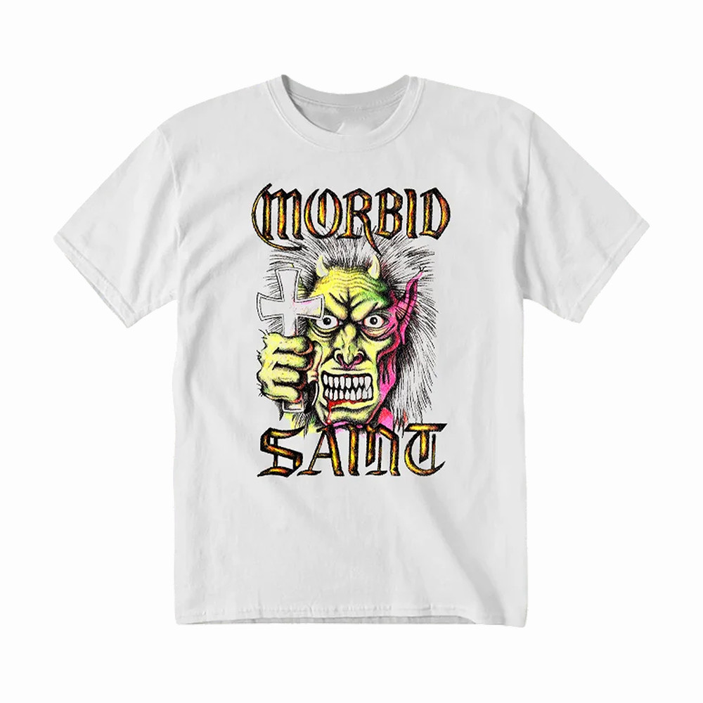 Demon Holy Cross Morbid Saint T-Shirt Morbid Saint Lover Shirt Music Lover Gift For Husband