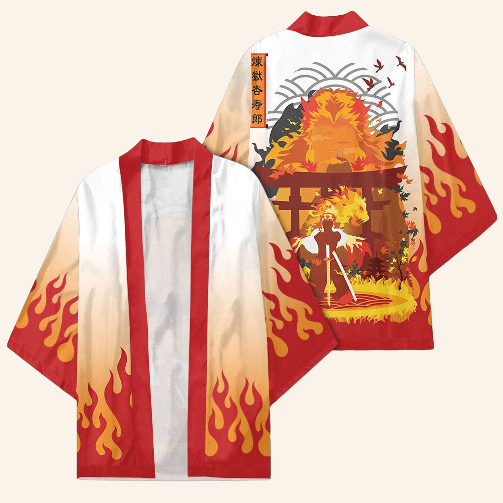 Demon Slayer Merch Demon Slayer Kimono Rengoku Kimono Otaku Merch Clothes Gifts For Son Demon Slayer Merch Demon Slayer Kimono Rengoku Kimono Otaku Merch Clothes Gifts For Son