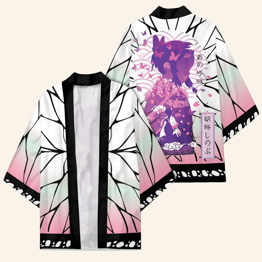 Demon Slayer Merch Demon Slayer Kimono Shinobu Kocho Kimono Otaku Merch Clothes Daughter Gifts Demon Slayer Merch Demon Slayer Kimono Shinobu Kocho Kimono Otaku Merch Clothes Daughter Gifts